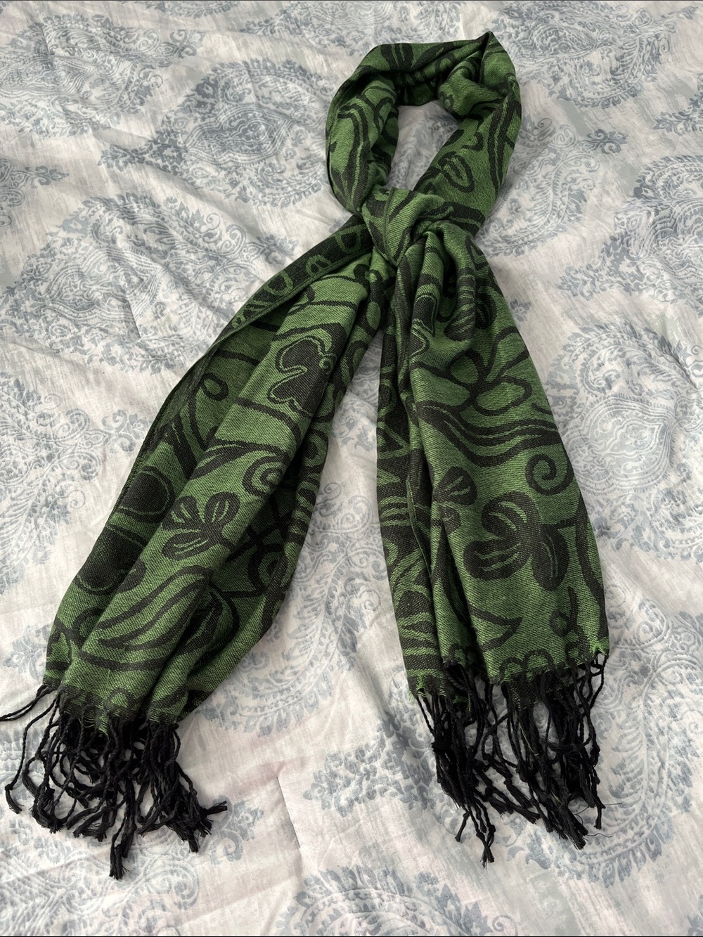 Pashmina Scarf with Irish Shamrock Design